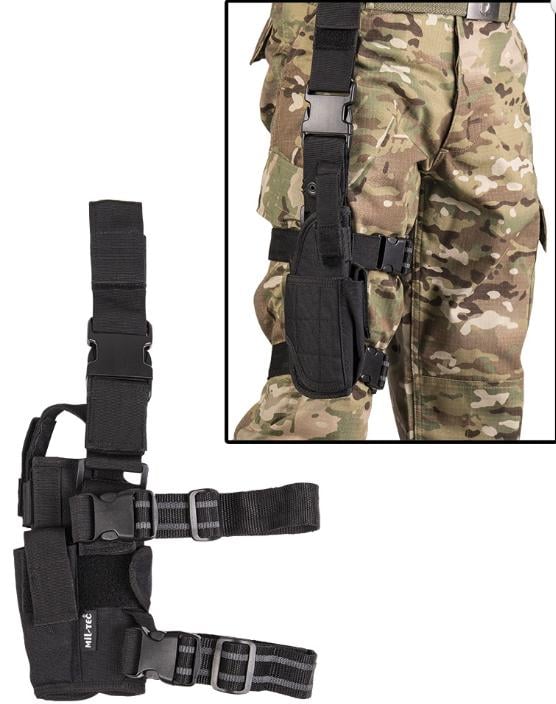 Кобура Mil-Tec со съемным креплением для служебного использования и дополнительных аксессуаров Черный - фото 2 Кобура Mil-Tec со съемным креплением для служебного использования и дополнительных аксессуаров Черный - фото 2