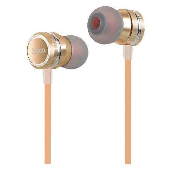 Наушники вакуумные с микрофоном Hoco Ling sound metal M16 Gold