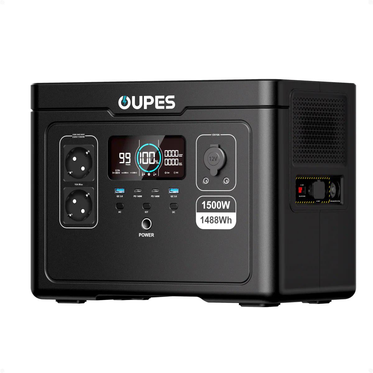 Зарядная станция OUPES S015 1500W 1488Wh LiFePO4 быстрая зарядка Зарядная станция OUPES S015 1500W 1488Wh LiFePO4 быстрая зарядка