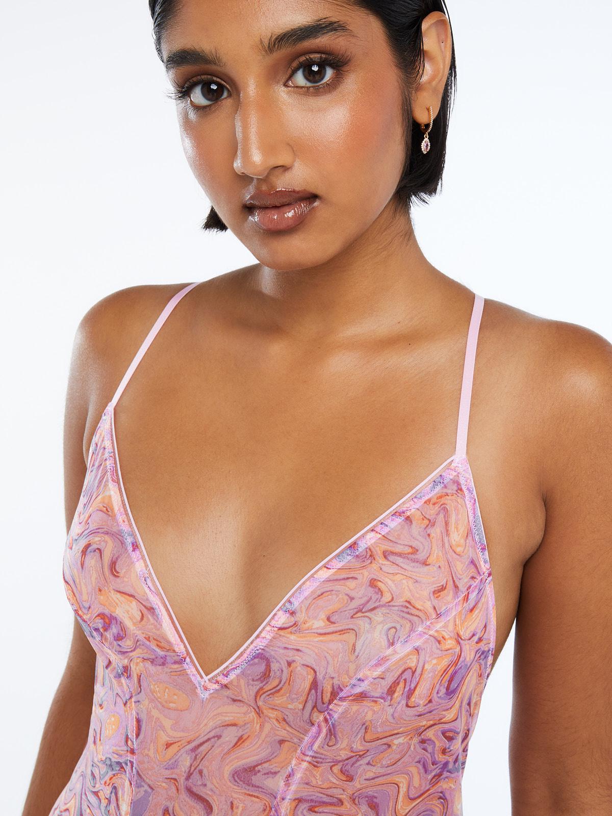 Комбінезон напівпрозорий Savage X Fenty by Rihanna M Рожевий - фото 3 Комбінезон напівпрозорий Savage X Fenty by Rihanna M Рожевий - фото 3