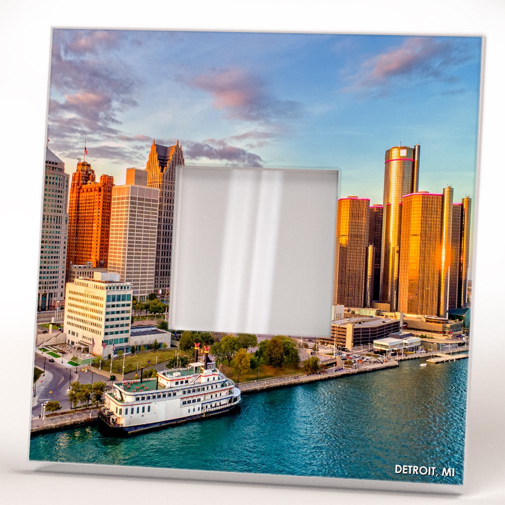 Дзеркало декоративне Детройт Мічиган 260х260 мм (M04037) - фото 2 Дзеркало декоративне Детройт Мічиган 260х260 мм (M04037) - фото 2