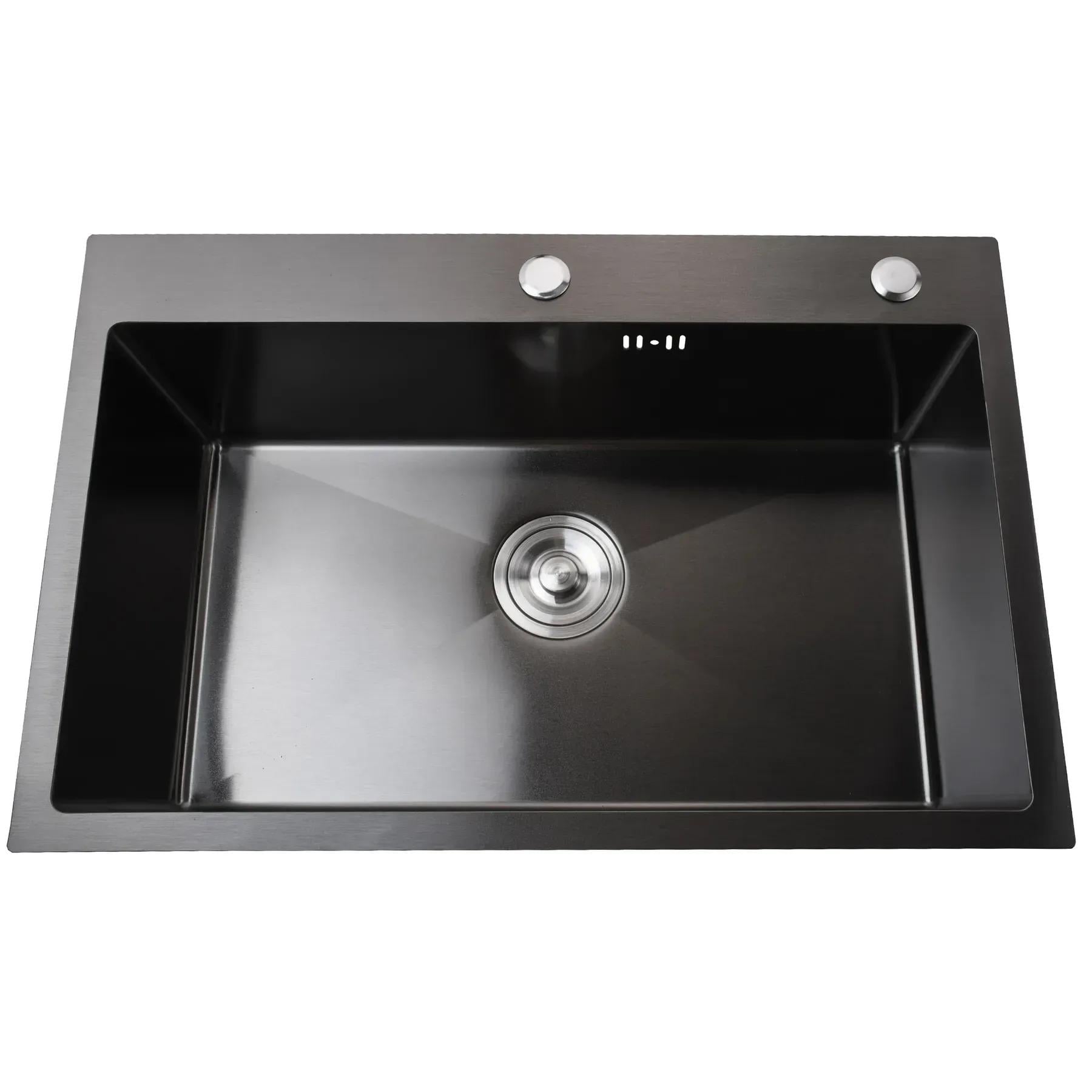 Мийка кухонна Mira 6845HG 3 мм 680х450 мм з дозатором Графіт (32098)