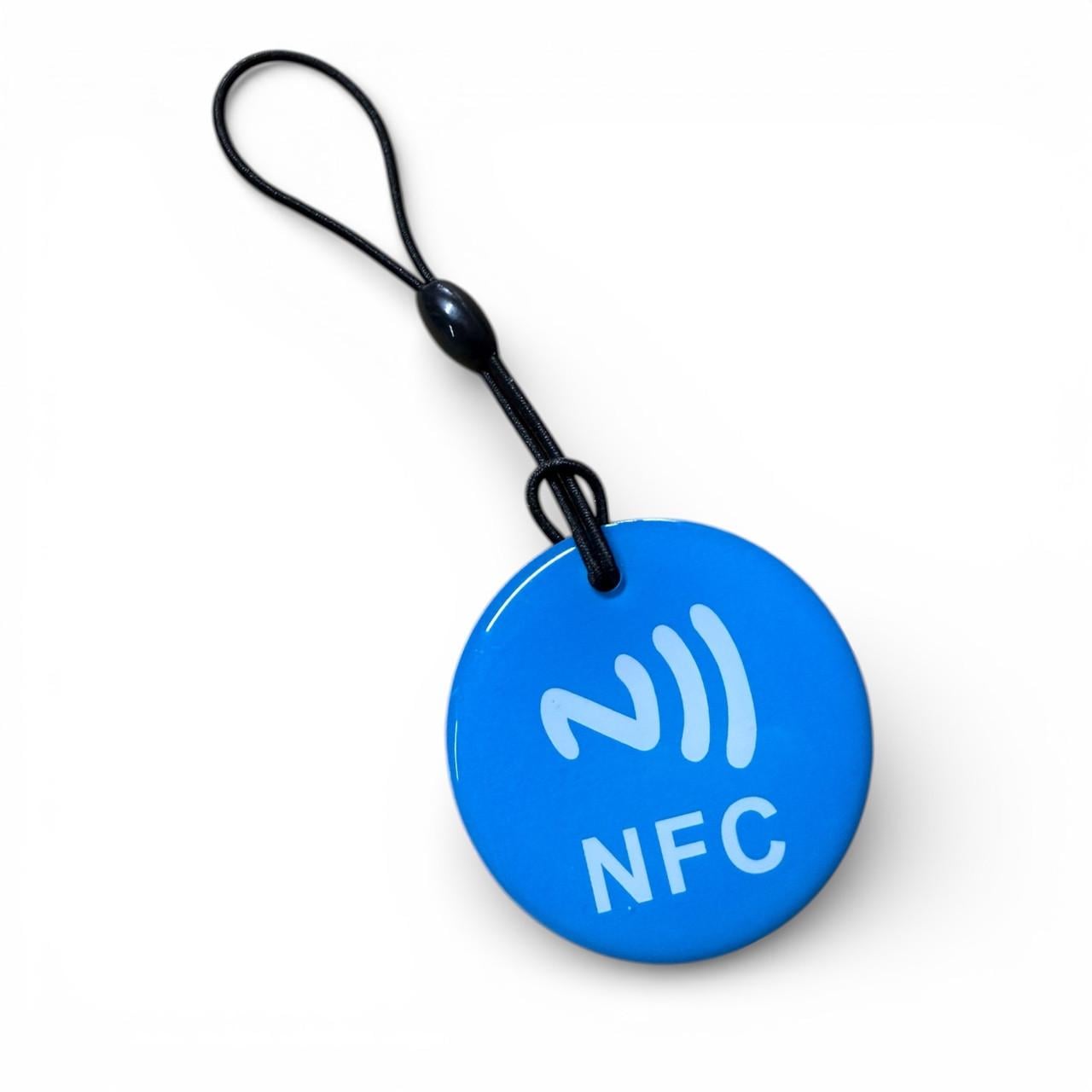 NFC-метка брелок NTAG213 круглый 35 мм Blue (2903039864)