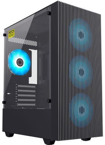 Корпус GameMax Edge черный, без БП, Mini Tower, Micro ATX / Mini ITX, 1xUSB 3.0, 2xUSB 2.0, 1x120 мм LED ARGB, 380x200х450 мм