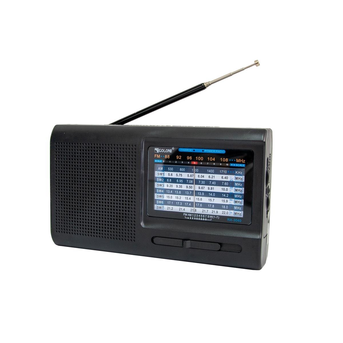 Радіоприймач FM Golon RX-3040 радіо на батарейках (1010528-Black)