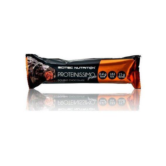 Вуглеводно-протеїновий батончик Scitec Nutrition Proteinissimo Prime Bar 50 г Double Chocolate