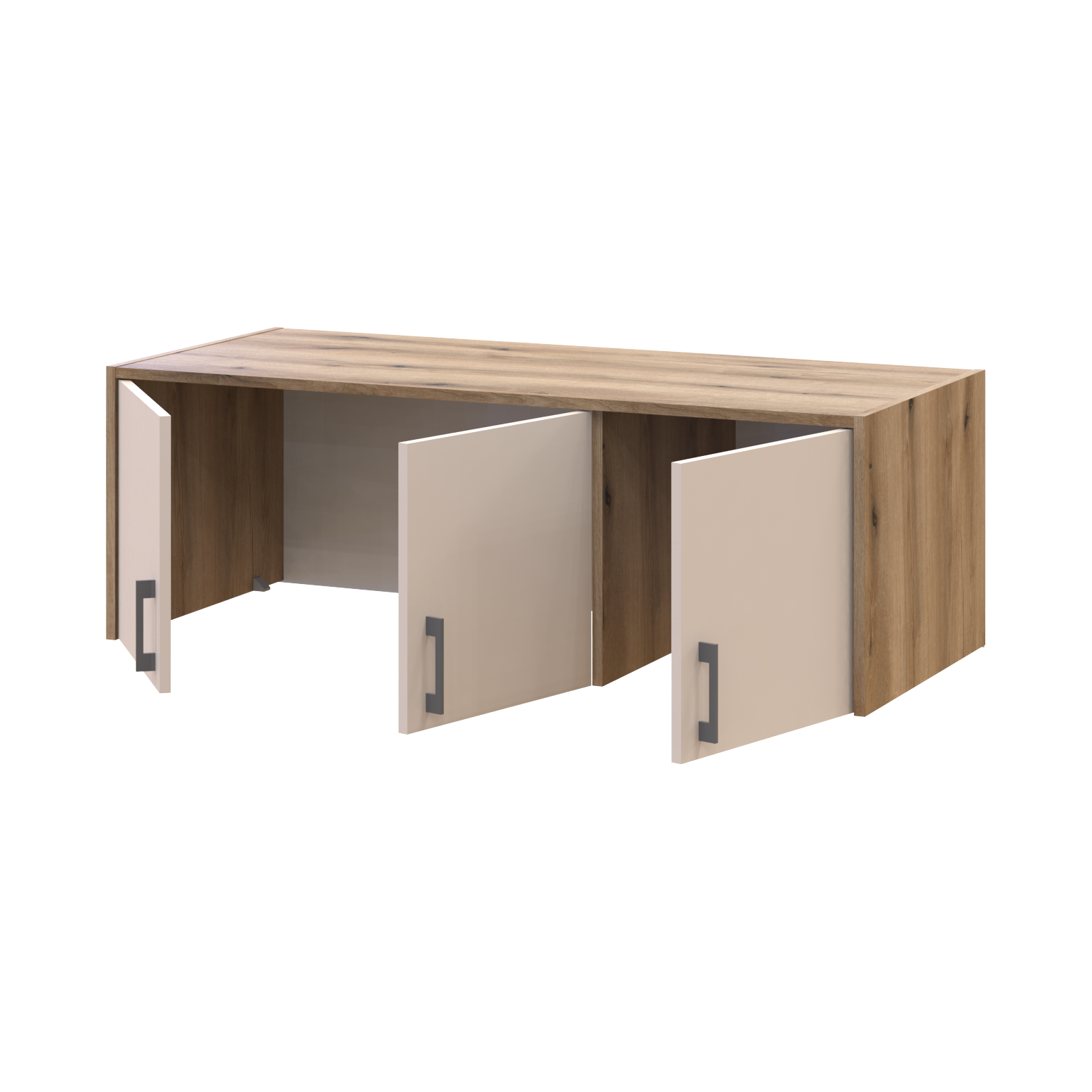 Шафа для одягу Ронді з антресолею 3 ДСП 121х52х236 см Дуб Артізан/Кашемір (80737819) - фото 13 Шафа для одягу Ронді з антресолею 3 ДСП 121х52х236 см Дуб Артізан/Кашемір (80737819) - фото 13