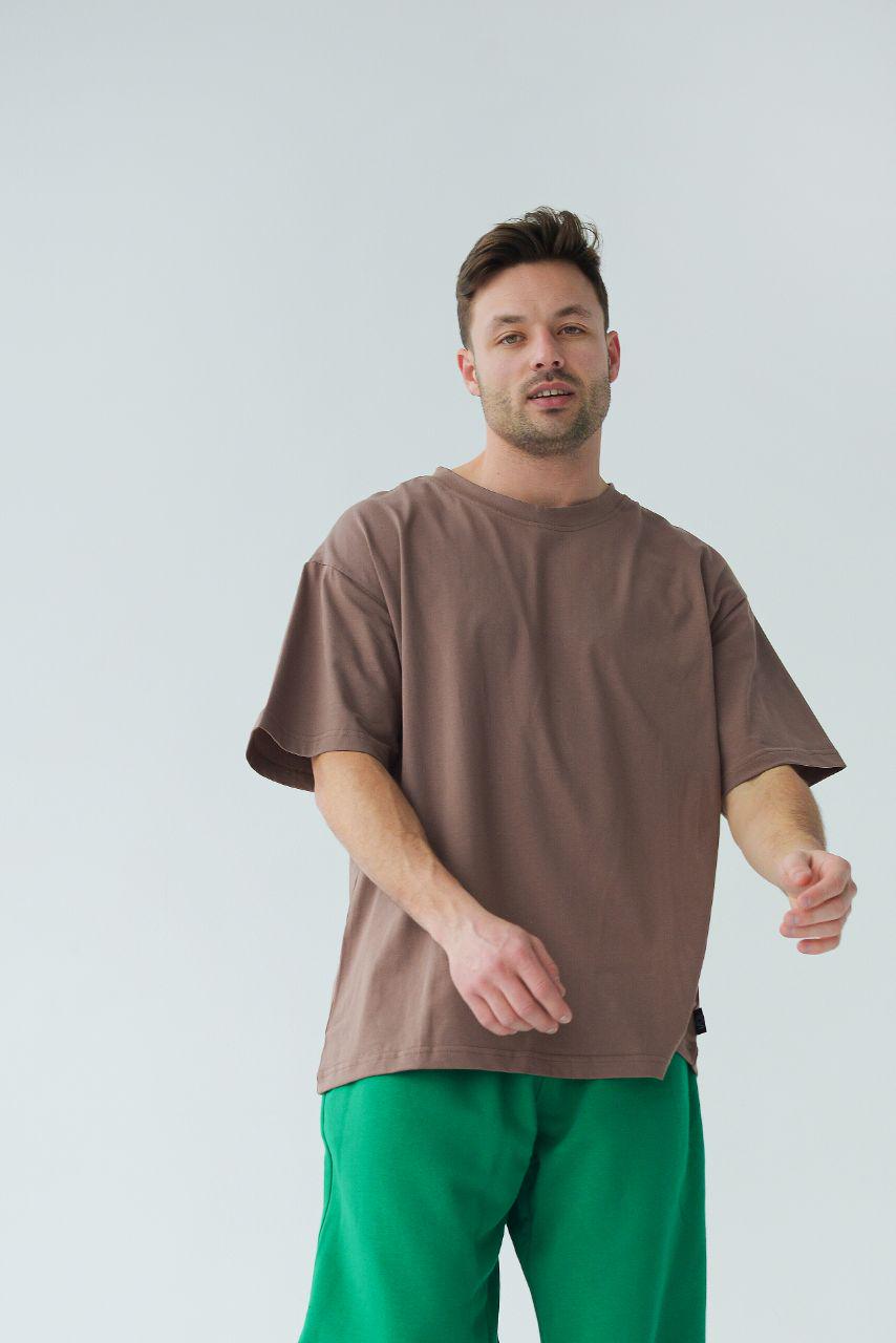 Футболка unisex oversize р. 48-50 Шоколадный (14-7718 3) - фото 5 Футболка unisex oversize р. 48-50 Шоколадный (14-7718 3) - фото 5