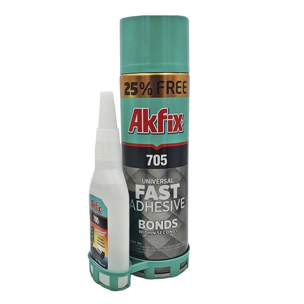 Клей с активатором Akfix 705 Fast Adhesive 125 г/500 мл - фото 3 Клей с активатором Akfix 705 Fast Adhesive 125 г/500 мл - фото 3