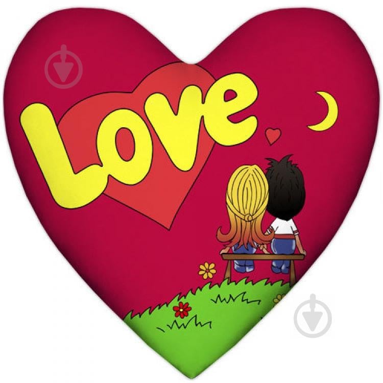 Подушка Love is сердце Red (N123753)