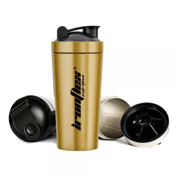 Шейкер IronFlex Steel Shaker 750 мл Gold (00000026530)