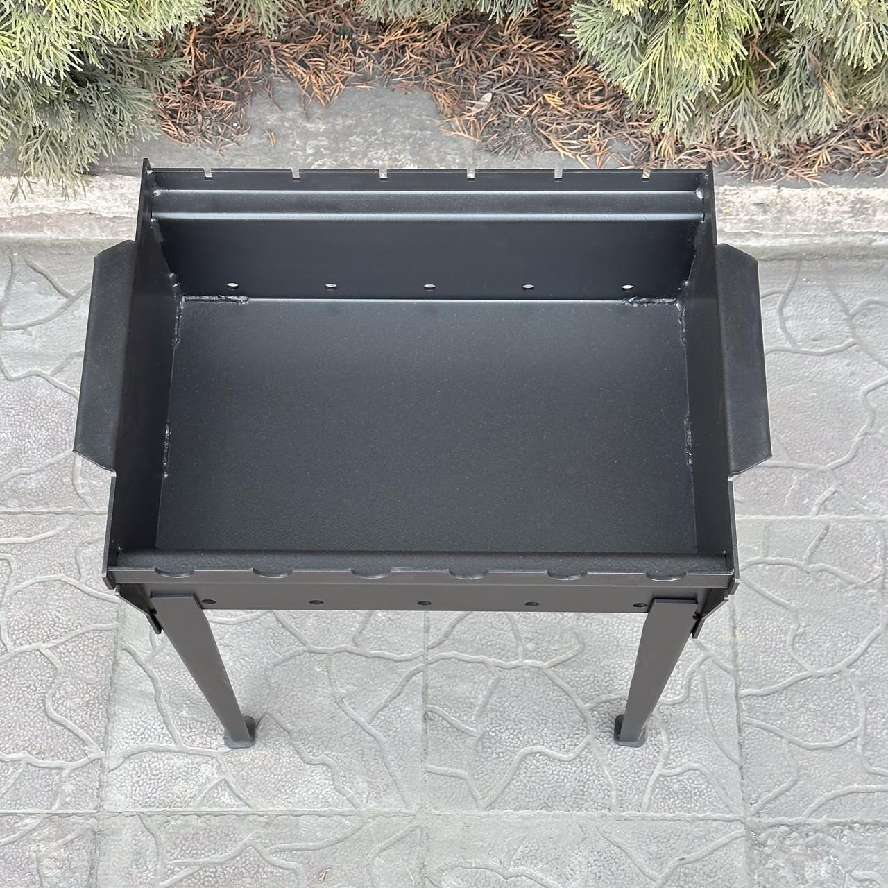 Мангал Metalzavod Тесей на 6 шампурів 3 мм на ніжках 47,6х33х52,8 см (MNG6-3) - фото 5 Мангал Metalzavod Тесей на 6 шампурів 3 мм на ніжках 47,6х33х52,8 см (MNG6-3) - фото 5