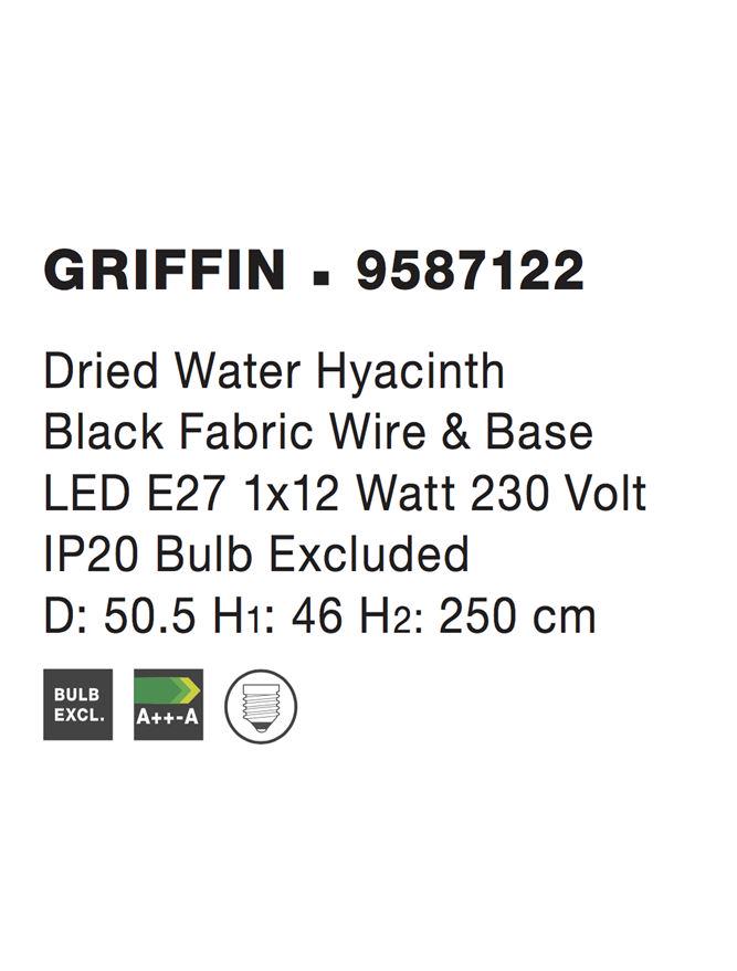 Подвесной светильник Nova Luce Griffin (9587122) - фото 8 Подвесной светильник Nova Luce Griffin (9587122) - фото 8