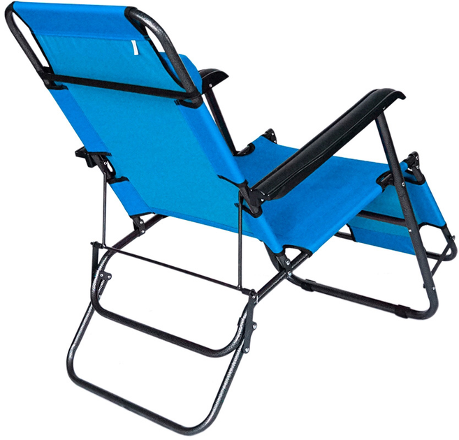 Кресло туристическое раскладное пляжное 156x60x80 см - фото 3