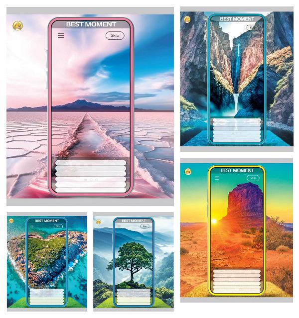 Зошити учнівські Тетрада Best moment 24 аркуша лінія 20 шт. в упаковці