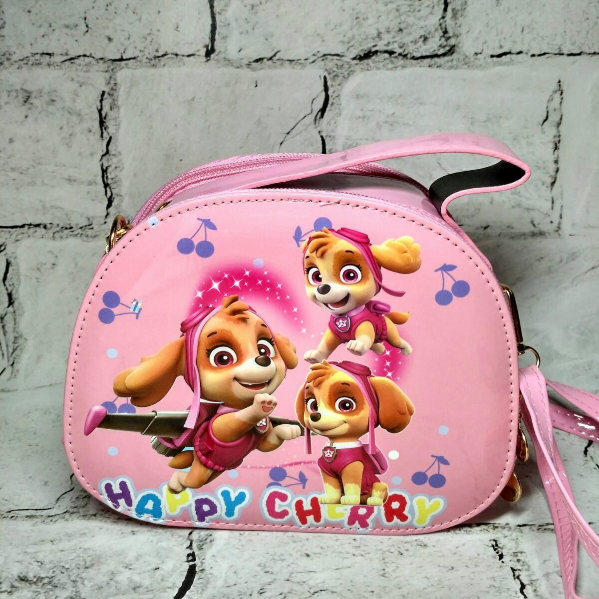 Сумочка детская для девочки лаковая с ремешком Собачка 18,5х15х6,5 см Розовый (6906-7) Сумочка детская для девочки лаковая с ремешком Собачка 18,5х15х6,5 см Розовый (6906-7)