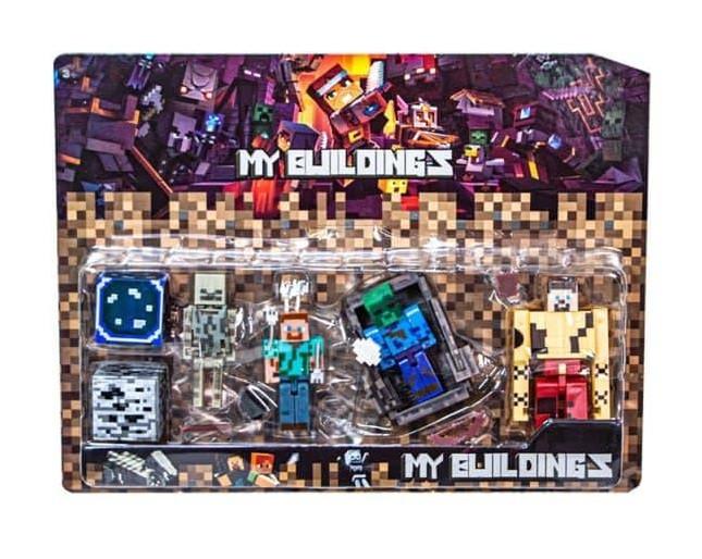 Фигурки Майнкрафт Minecraft Мои здания блистер my buildings J35-2