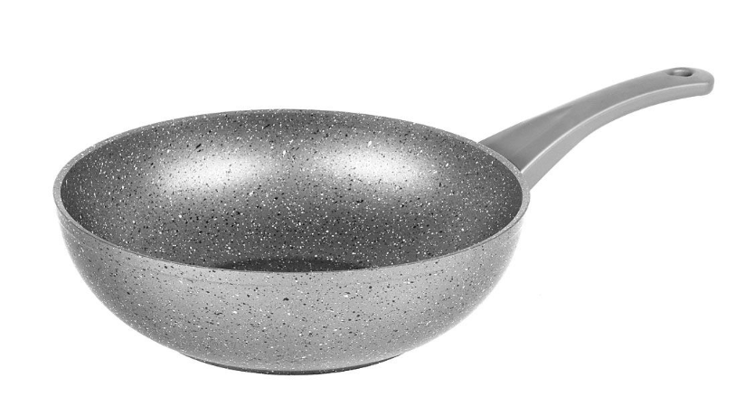 Сковорода вок OMS с антипригарным покрытием 28 см Серый (3211.00.07-28Grey)