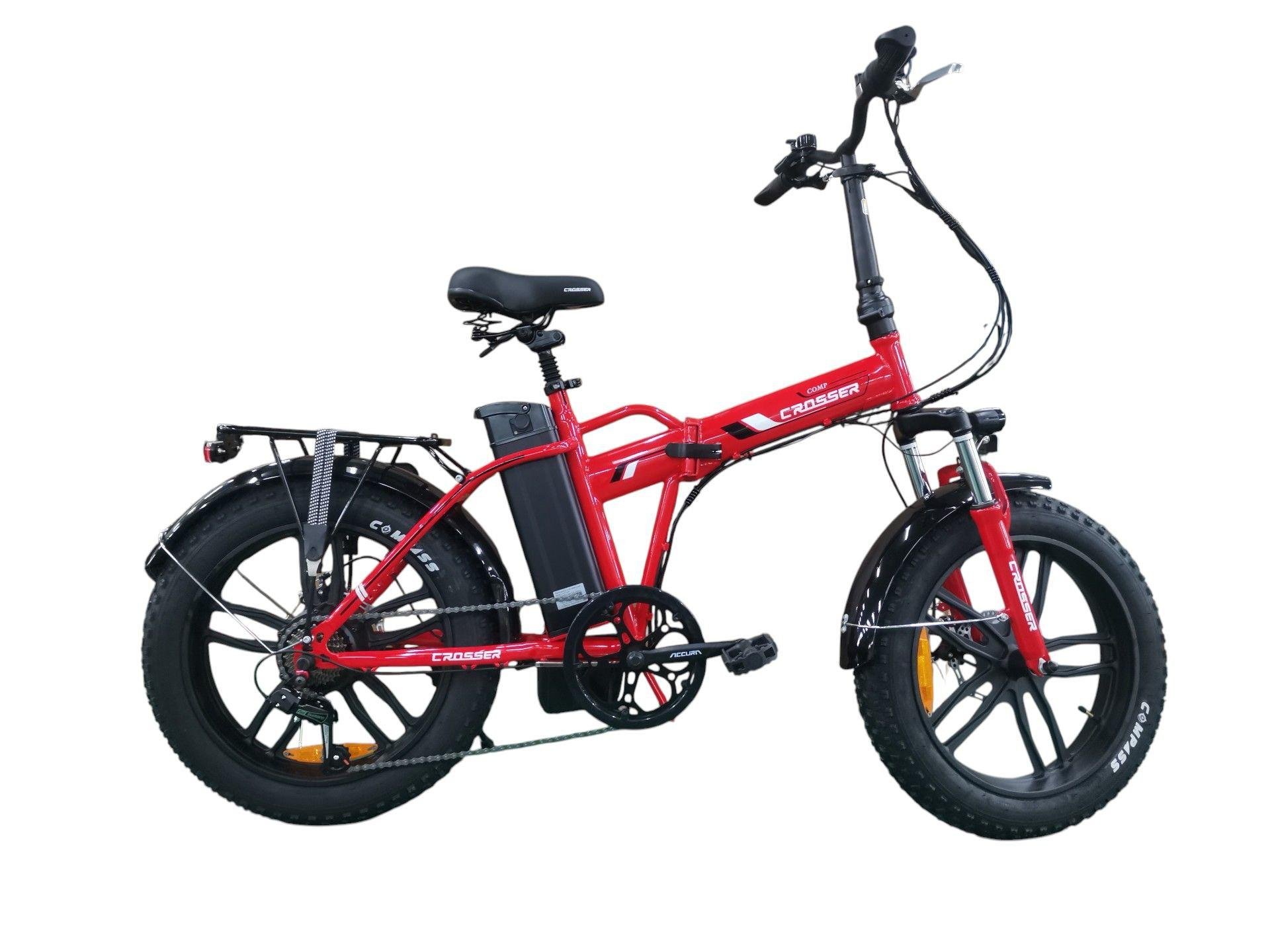 Електровелосипед Crosser COMP 350W 12Ah Червоний