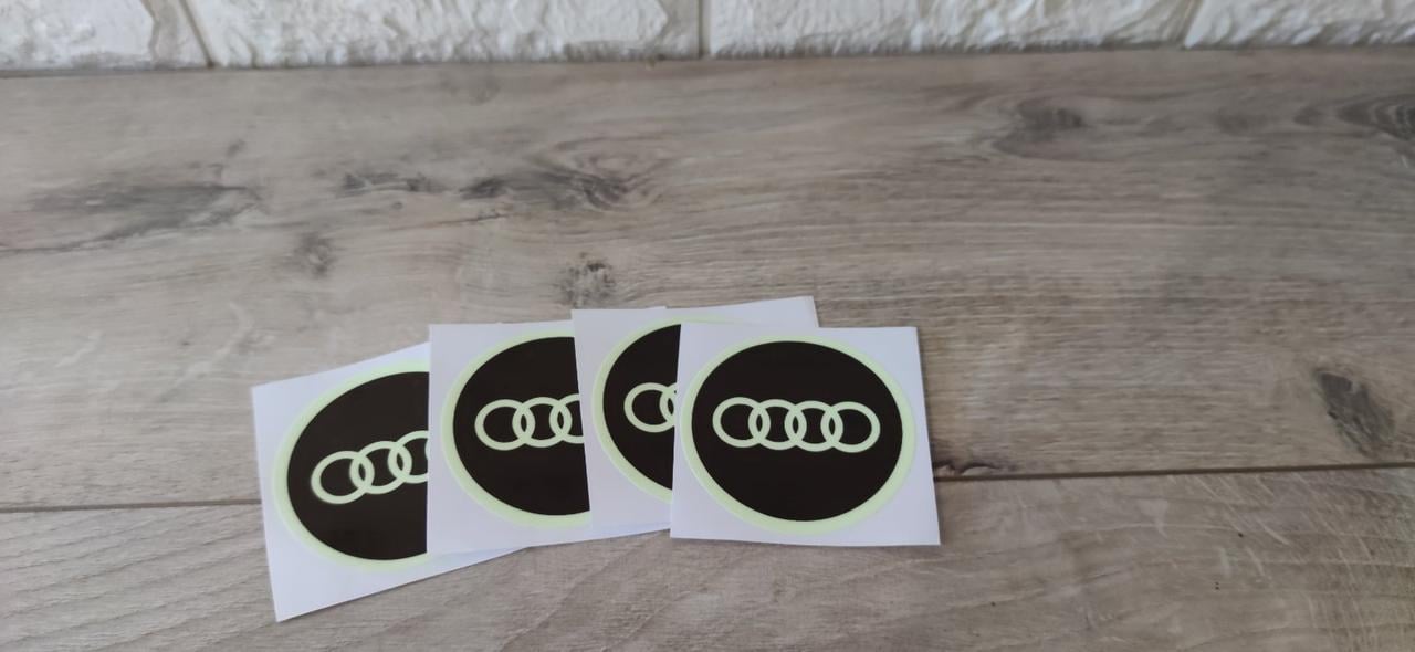 Защитная пленка на логотип авто Audi 4 шт./1 уп. (KG-6229)