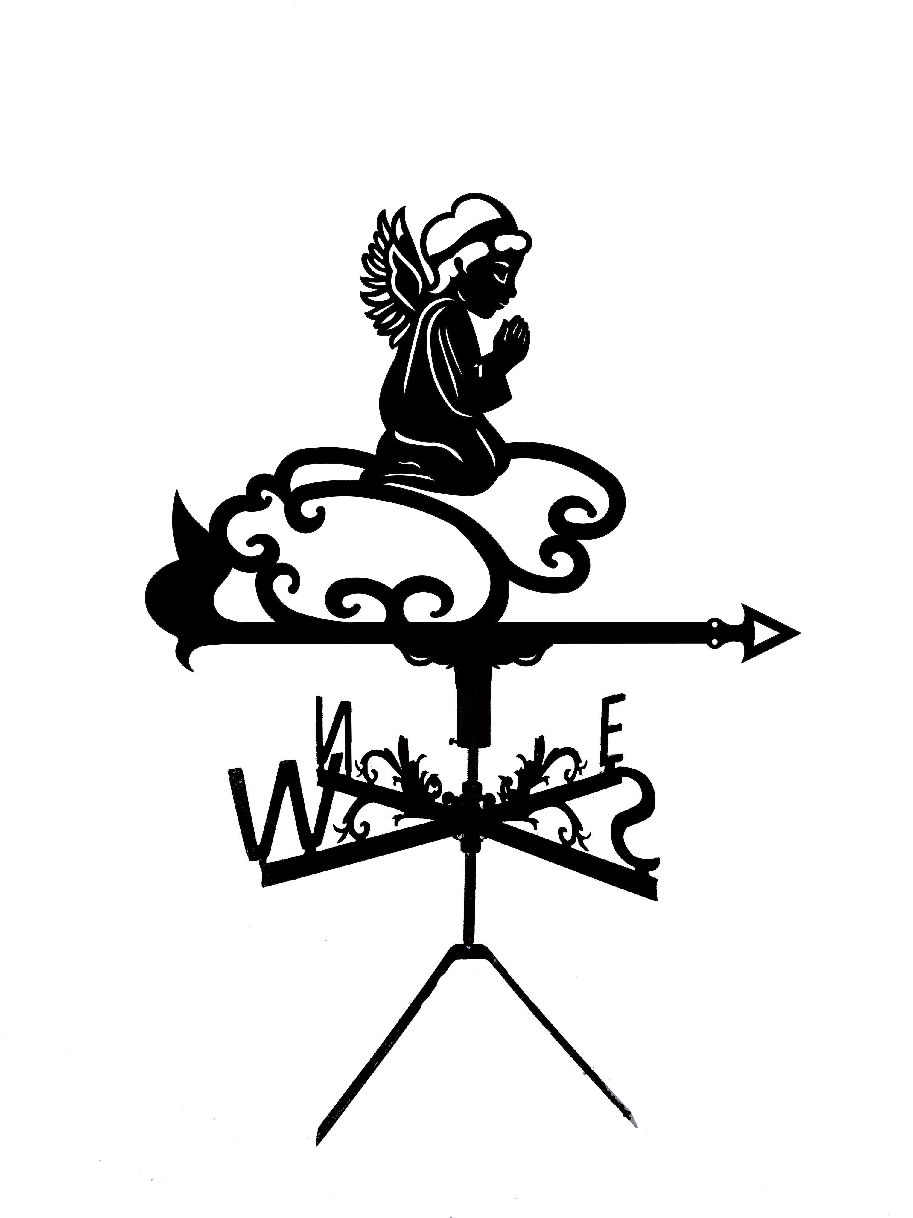 Флюгер на альтанку/колодязь Ангел на хмаринці (27477325)