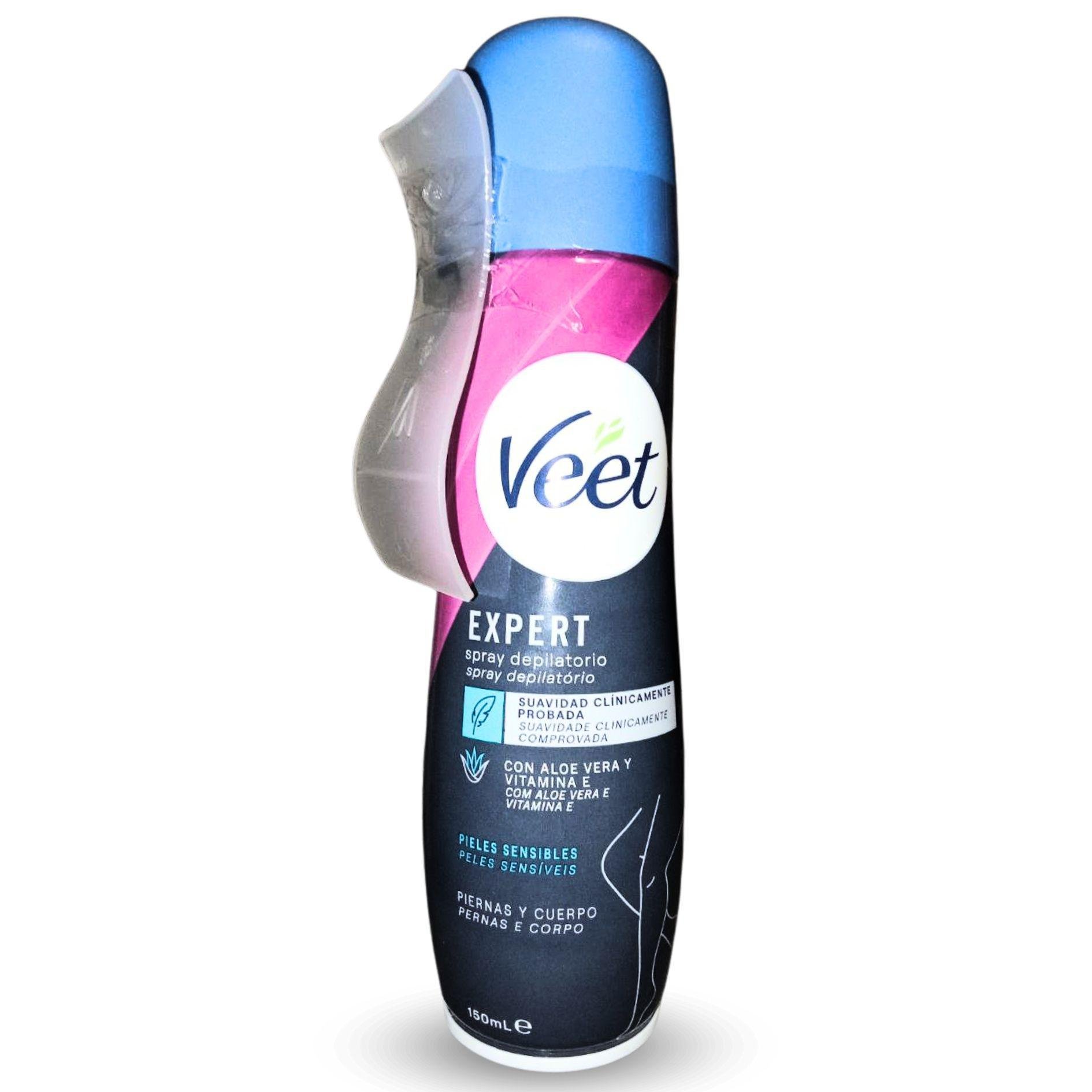 Крем-спрей Veet Crema Spray Depilatorio для депиляции волос на чувствительных участках тела и бикини 150 мл