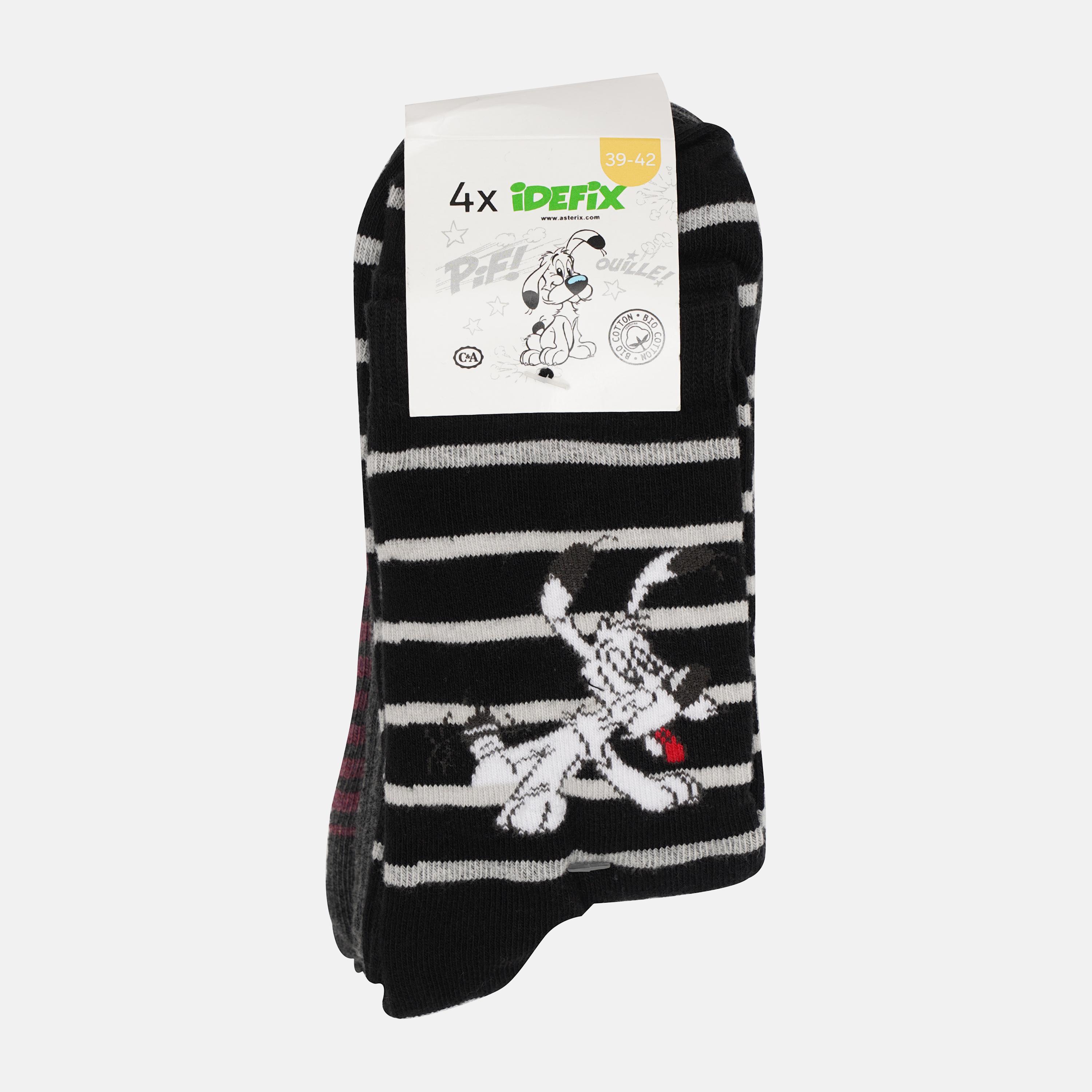 Носки C&A 4 пары р. 35-38 Черный/Темно-серый (2242479840608)