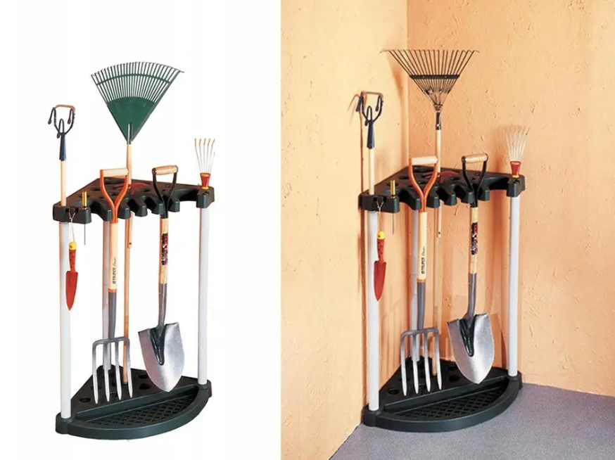 Кутова стійка для інструментів Keter Corner Tool Rack Чорний (230826) - фото 3 Кутова стійка для інструментів Keter Corner Tool Rack Чорний (230826) - фото 3