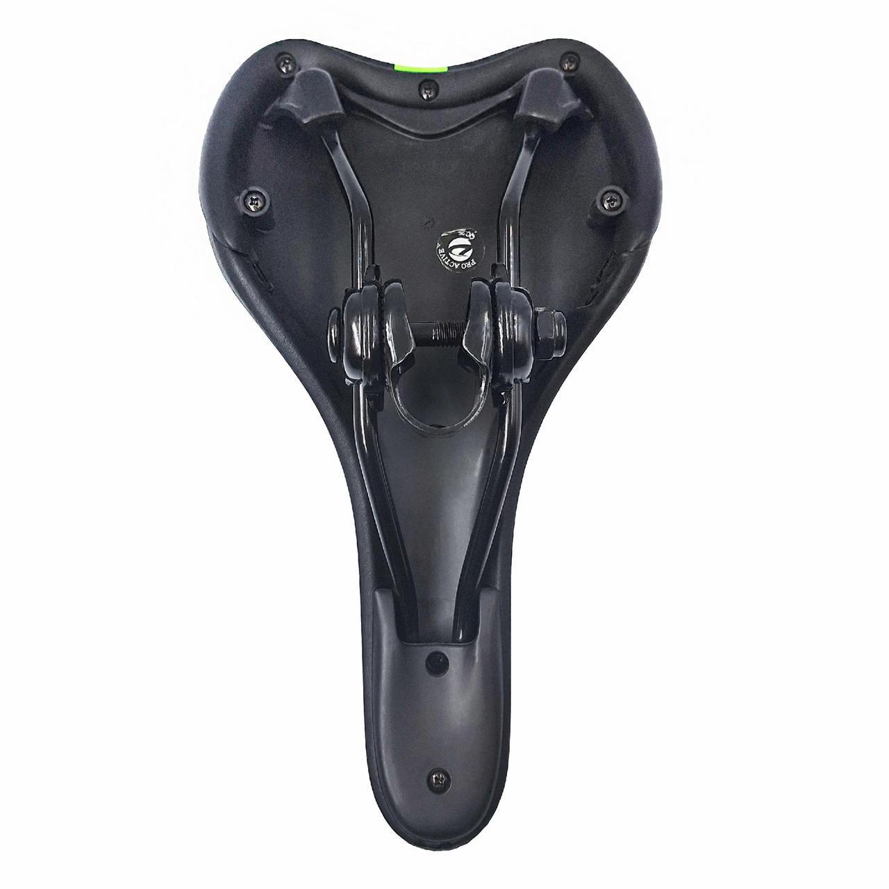 Сідло велосипедне DDK YS-2315 Strace anima 26x15 см Чорний із салатовим (G0000290) - фото 2