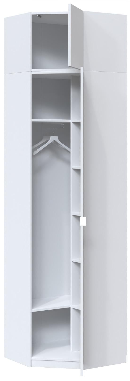 Шафа для одягу кутова розпашна Майстер Форм Тетріс 620х376х2400 мм Білий (31897) - фото 2