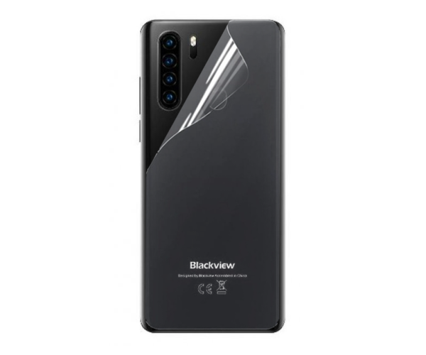 Пленка противоударная гидрогелевая Hydrogel Film для Blackview A80 Plus на заднюю панель Transparent