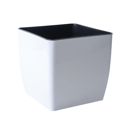 Вазон Алеана Квадро низький 27x27x26 см Білий (УТ000095088) Вазон Алеана Квадро низький 27x27x26 см Білий (УТ000095088)