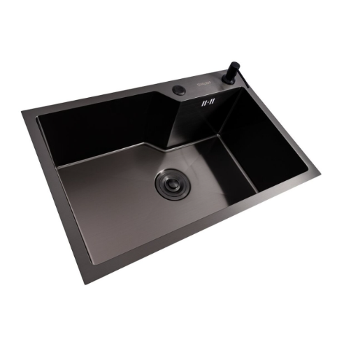 Кухонная мойка Valeso Handmade PVD 65х43 см 3,0/0,8 мм Черный (SP000045387)