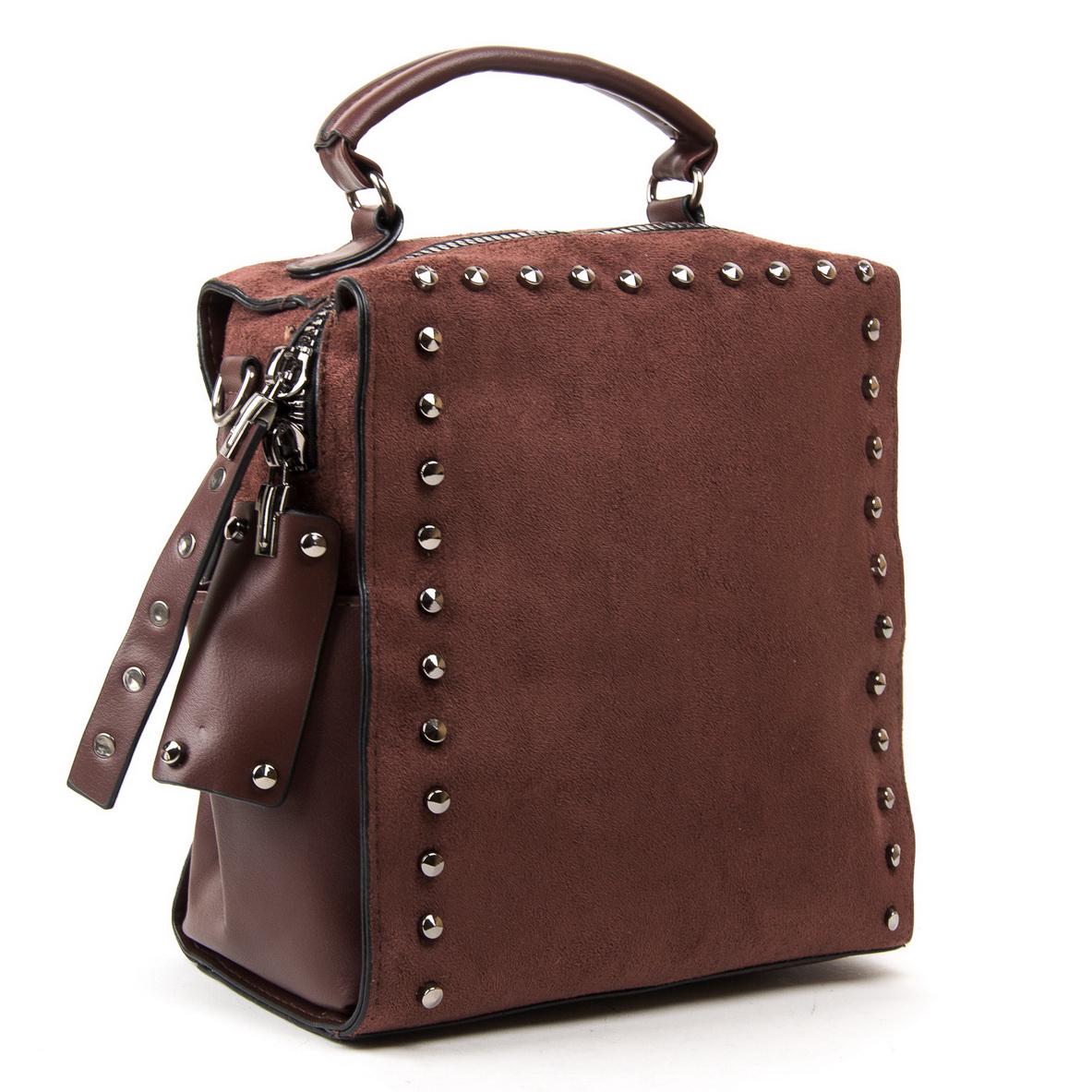 Женская сумка-рюкзак из замша Fashion 11045 Кофейный - фото 1 Женская сумка-рюкзак из замша Fashion 11045 Кофейный - фото 1