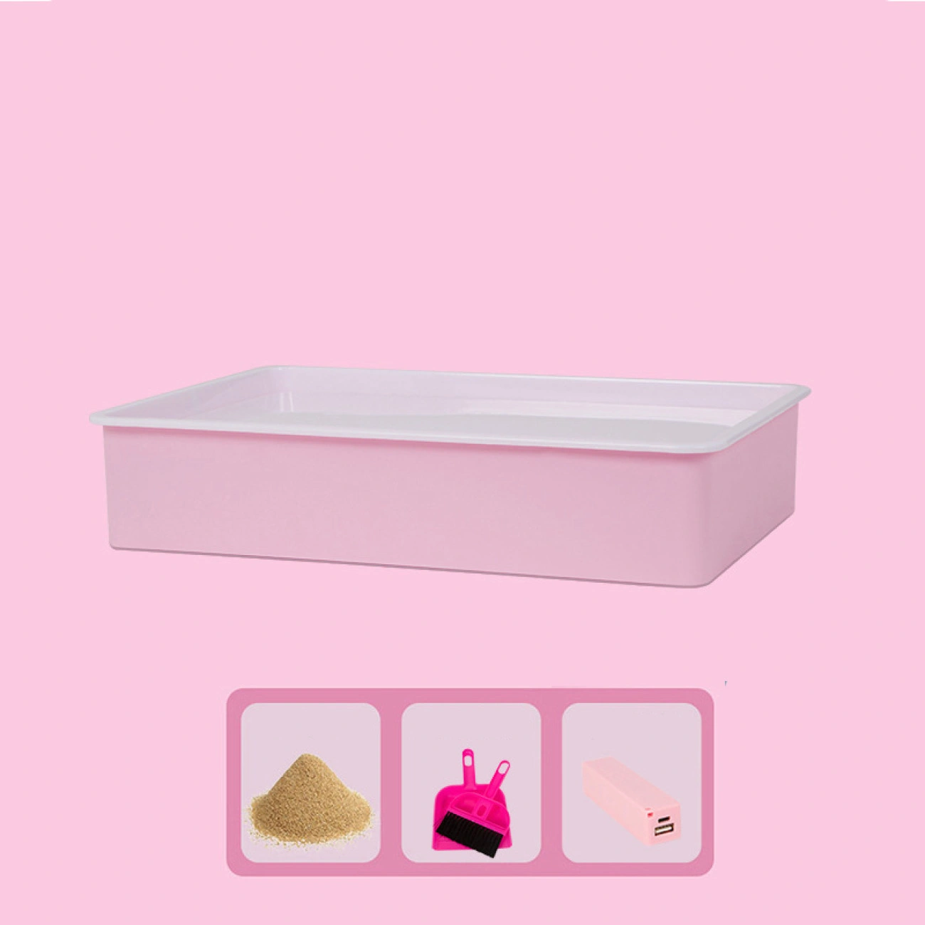 Детский стол для пескографии и рисования песком Розовый - фото 4