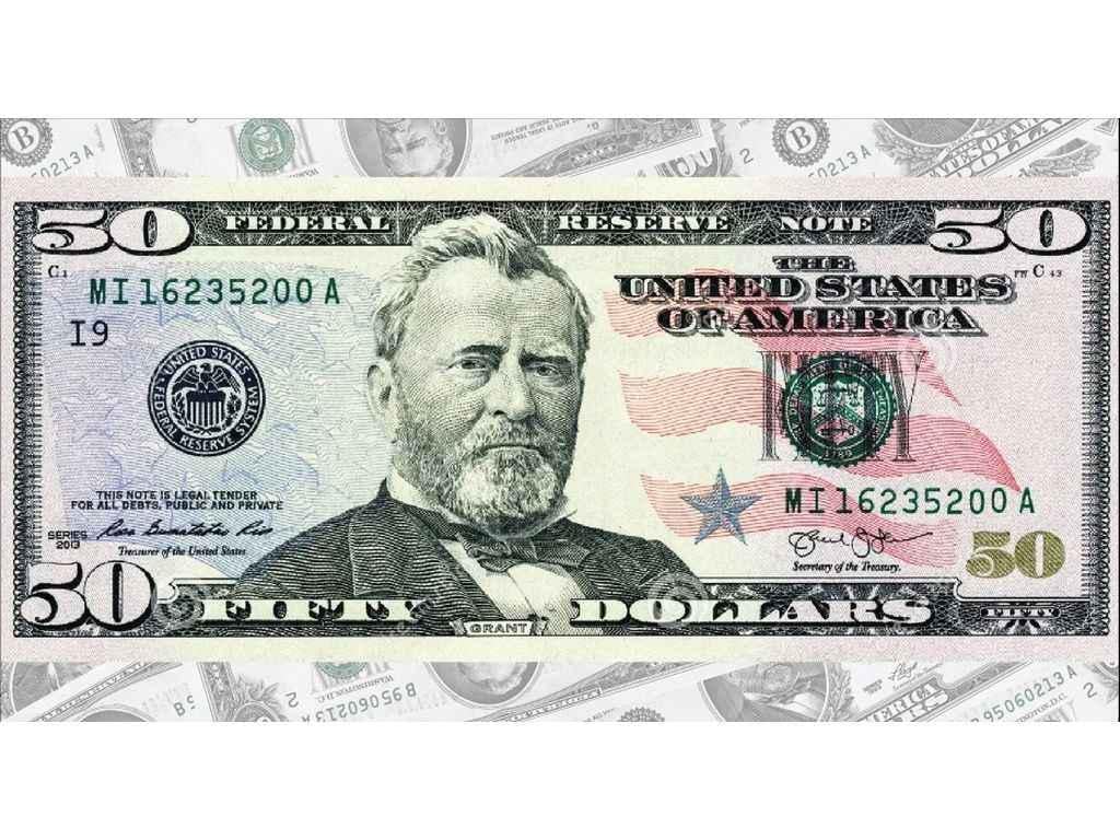 Конверт для денег Упаковкин 50 долларов №КД-203 10 шт. (969326)