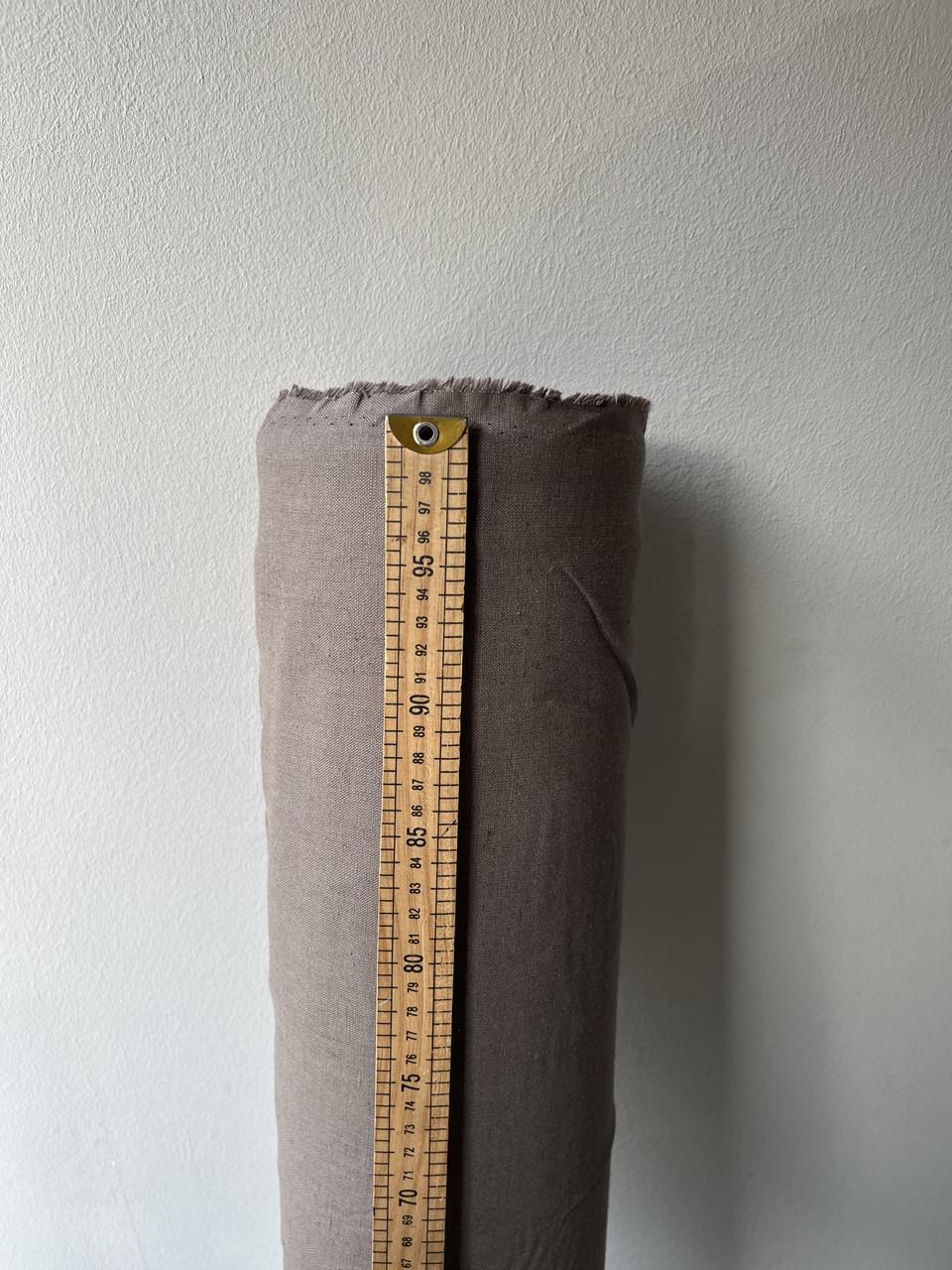 Ткань LINEN PLUS 52% льна и 48% хлопка 143 см 821 Серо-коричневый - фото 3