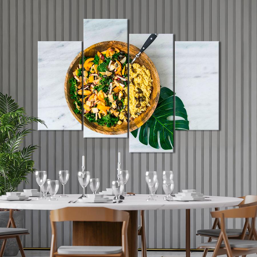 Настенний декор Теплый витаминный салат с кускусом 149x106 см (A442-4)