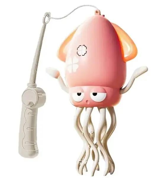 Інтерактивна дитяча іграшка Музичний танцюючий восьминіг співає/танцює/світиться та їздить Рожевий