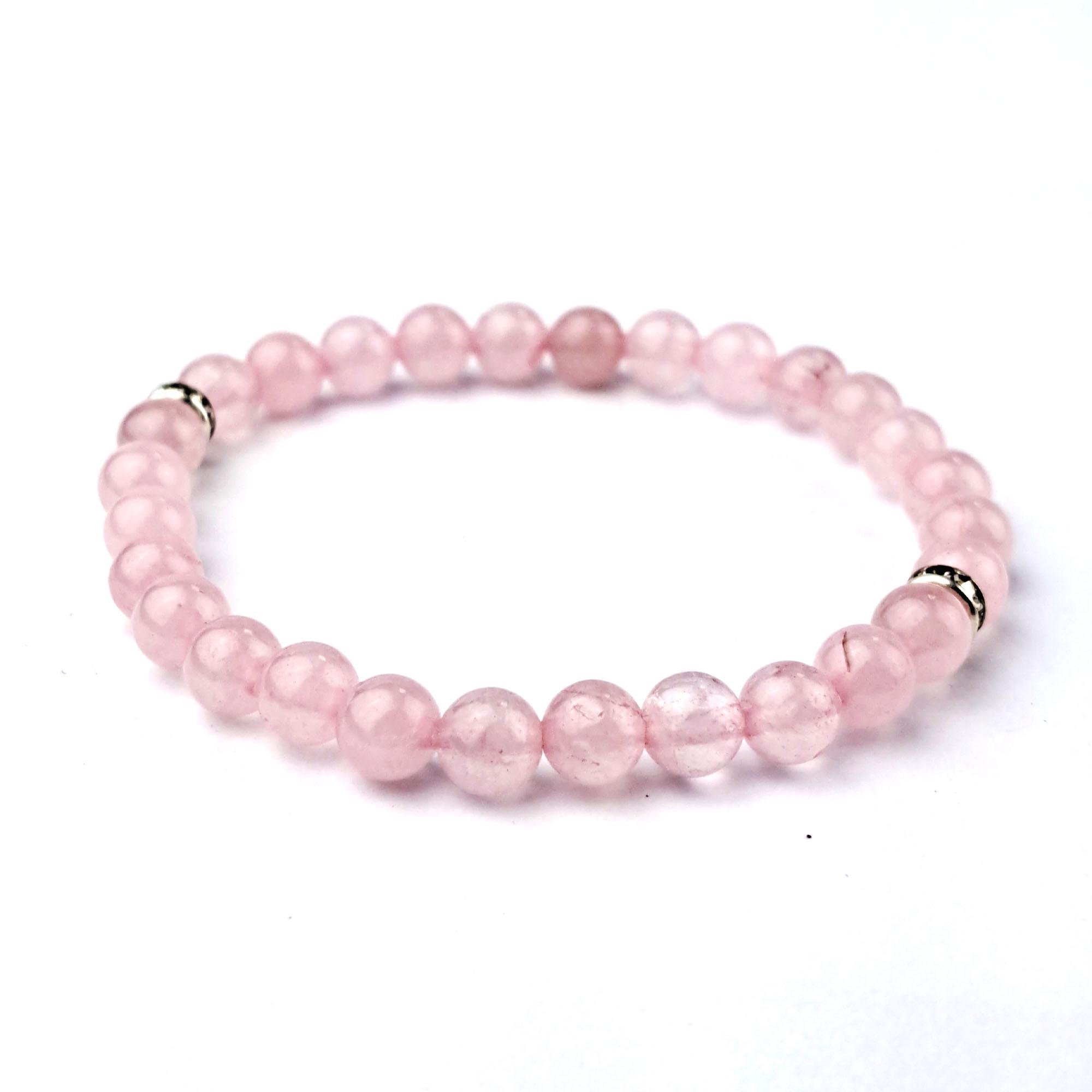 Браслет DARSANA из натуральных камней розовый кварц (DRSU00592)