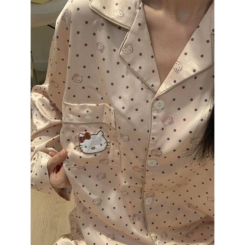 Пижама для девочки подростковая с принтом Hello Kitty 152-160 см 10-13 лет Золотой (10401) - фото 6 Пижама для девочки подростковая с принтом Hello Kitty 152-160 см 10-13 лет Золотой (10401) - фото 6