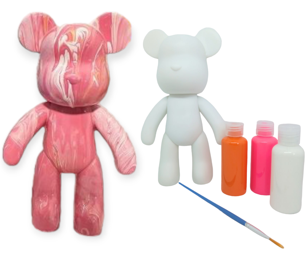 Мишка для раскраски DIY Fluid Violence Bear 23 см - фото 3 Мишка для раскраски DIY Fluid Violence Bear 23 см - фото 3