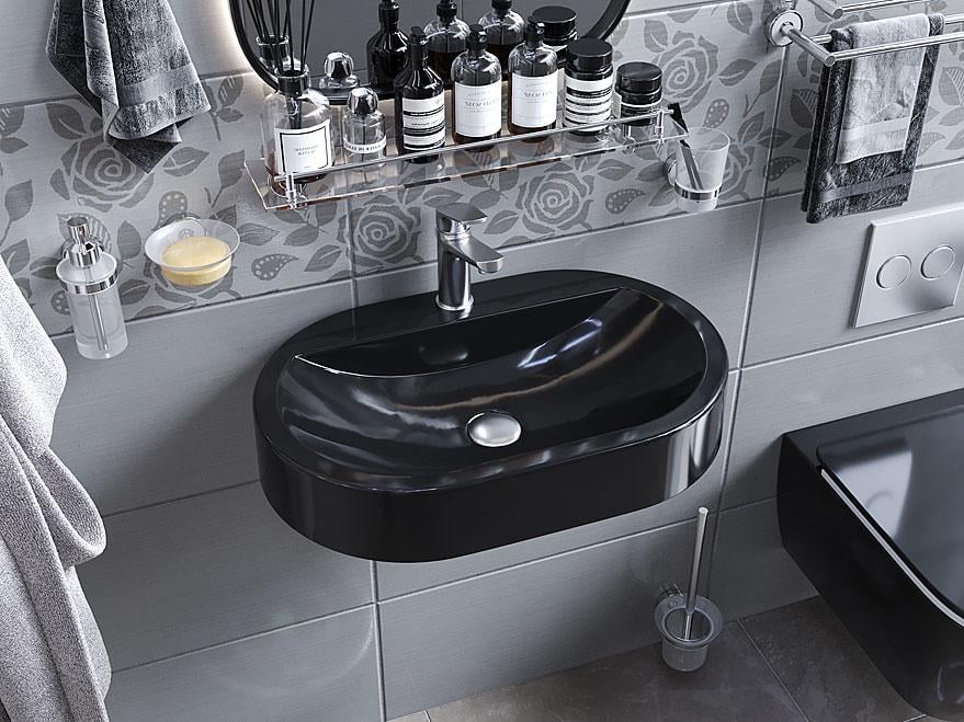 Умывальник подвесной Status MARS Black (664)