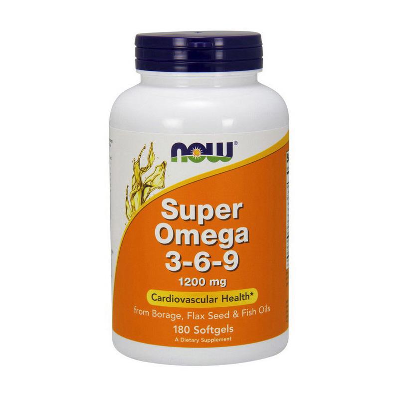 Омега 3-6-9 NOW Super Omega 3-6-9 1200 mg 180 softgels Омега 3-6-9 NOW Super Omega 3-6-9 1200 mg 180 softgels