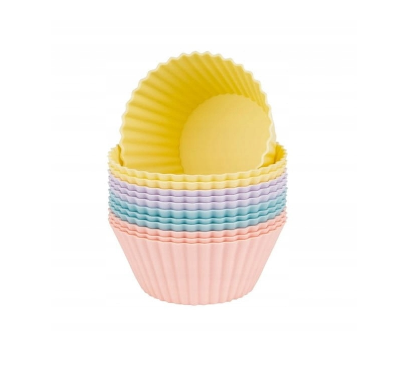 набор силиконовых форм ERNESTO для выпечки мафинов и кексов 12 шт. 7х3см