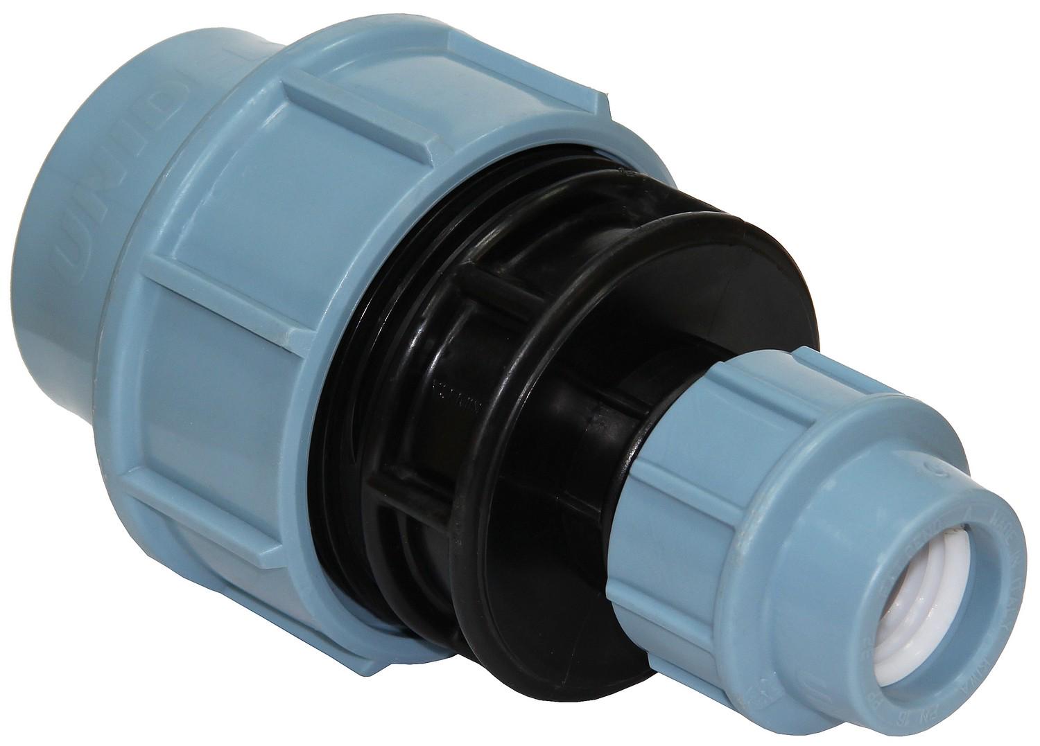 Муфта соединительная редукционная для полиэтиленовых труб Unidelta 63х32 мм (AR7777) Муфта соединительная редукционная для полиэтиленовых труб Unidelta 63х32 мм (AR7777)