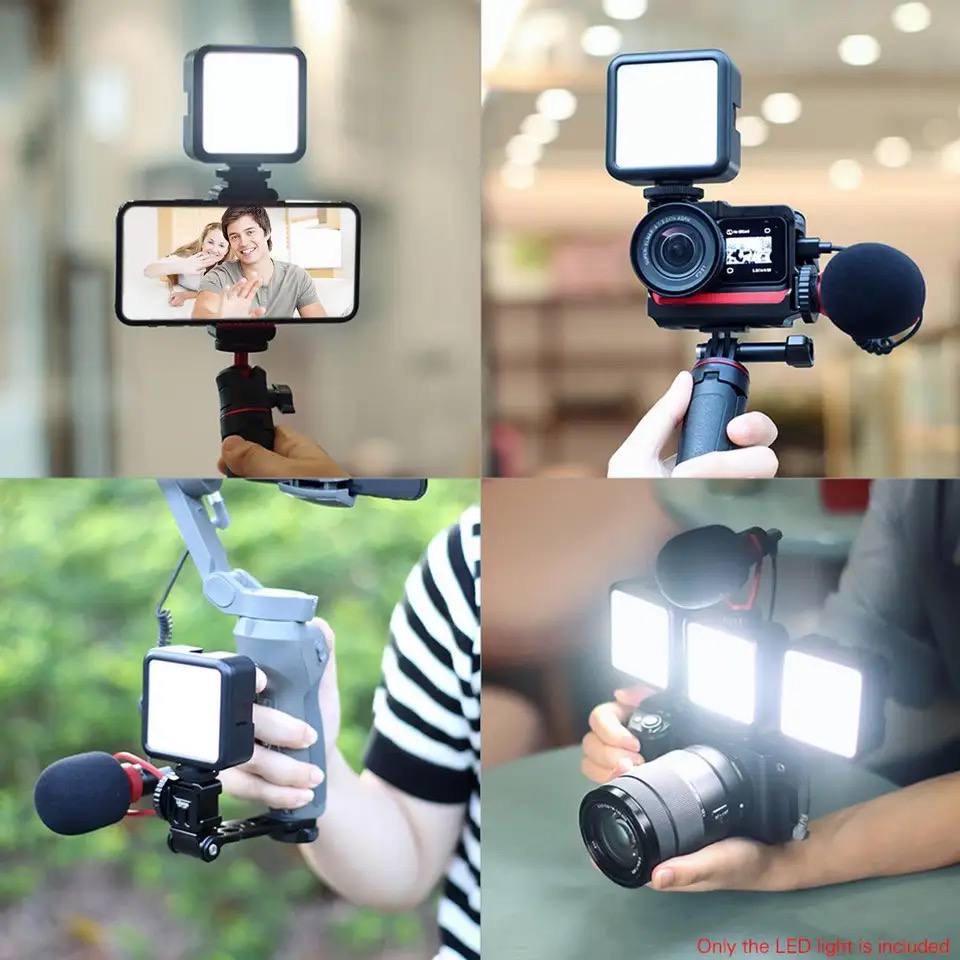 Накамерный свет LED Р5 7,5х7,5 см со встроенным аккумулятором 1800mAh для видео та фотосемки - фото 8