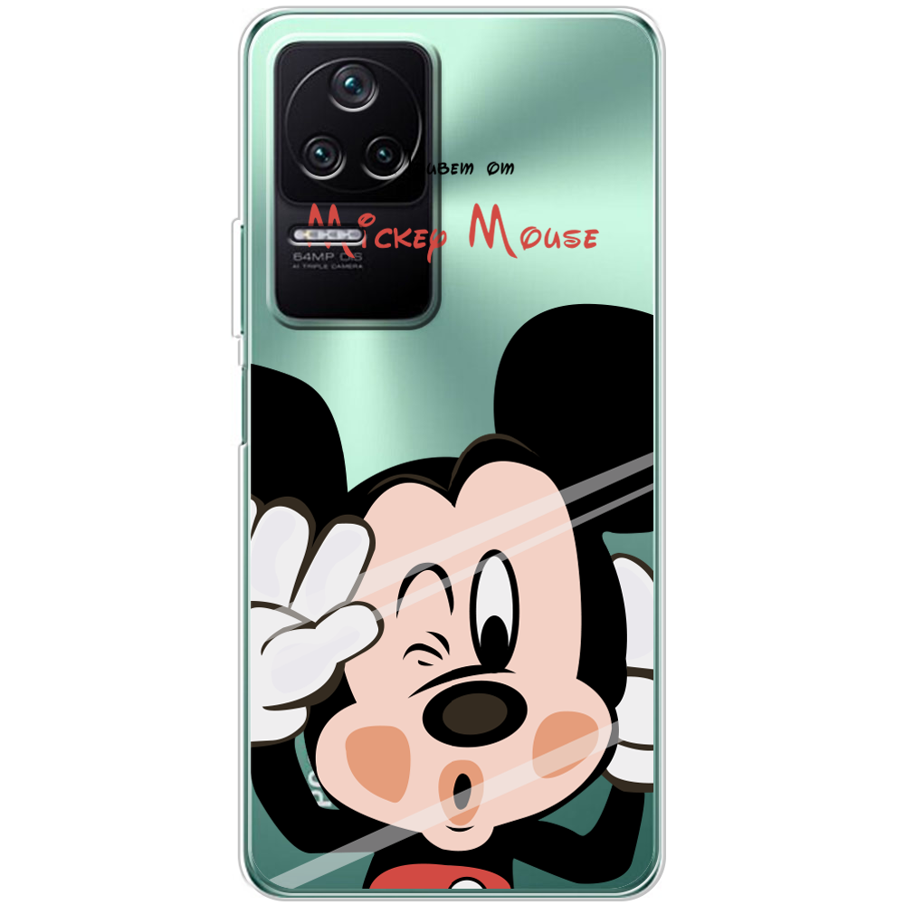 Чехол BoxFace Xiaomi Poco F4 Mister M Прозрачный силикон (44474-cc58-44474)