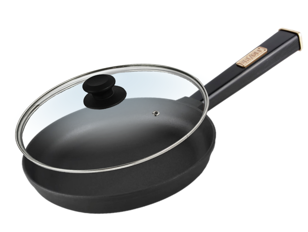 Сковорода чугунная Brizoll с крышкой Optima-Black 200х35 мм (32551018) Сковорода чугунная Brizoll с крышкой Optima-Black 200х35 мм (32551018)