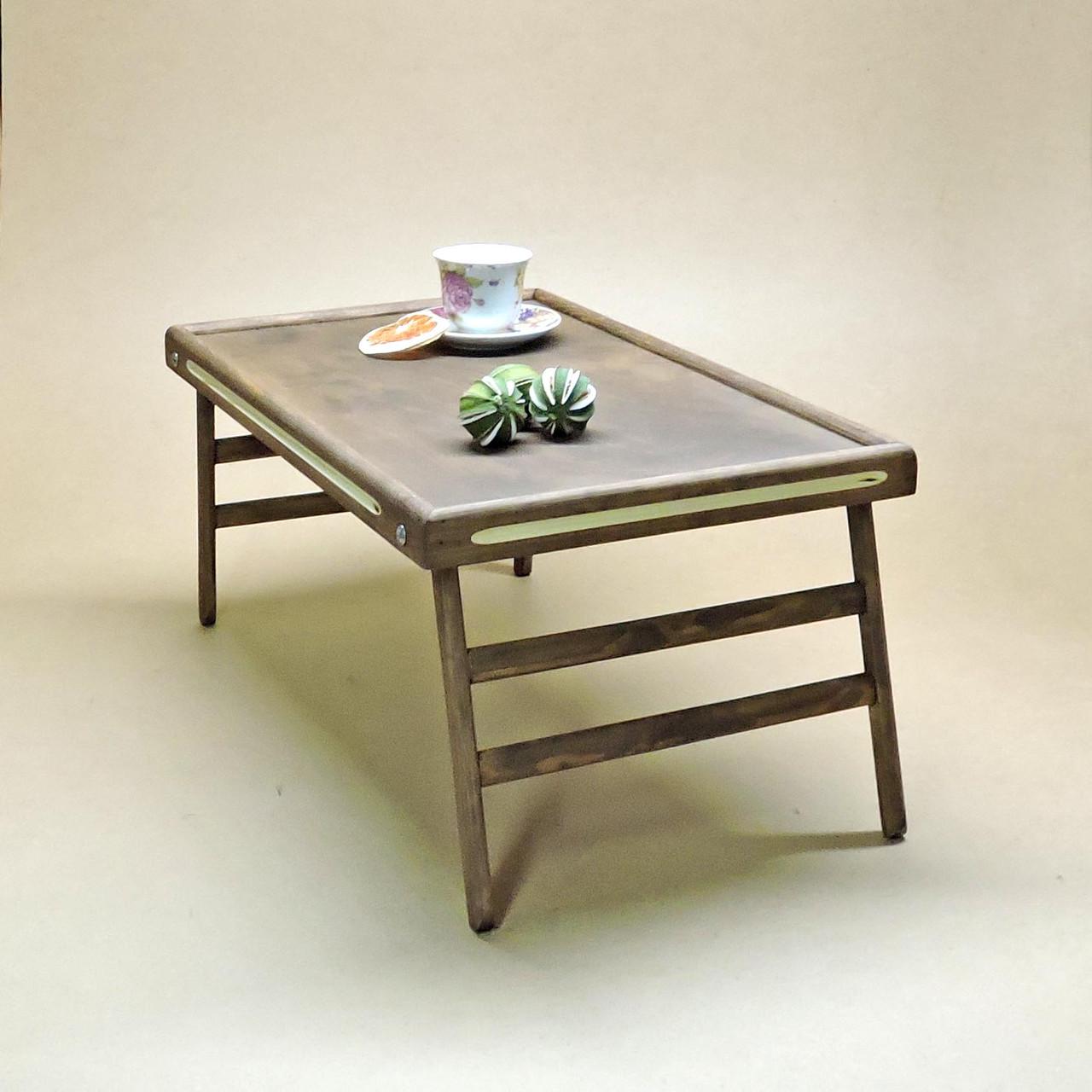 Столик-піднос для сніданку з дерева Техас Махагон (СТП-000539)